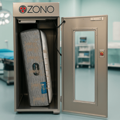 Mattress during ozone treatment